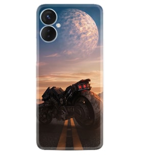 Tecno Spark 9T Kılıf Silikon Desen Özel Seri Motor 1621