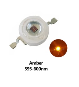 1 Watt 350mA Amber Sarı Power Led PCB 10 Adet
