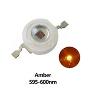 1 Watt 350mA Amber Sarı Power Led PCB 10 Adet