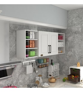 Kenzlife hazır mutfak dolabı domates60 byz mod1 60*160*32 mebran kapak suntalam gövde