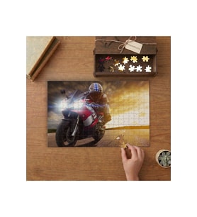 Yarış - Yarış Motoru Tasarımı 240 parça Ahşap Puzzle Ahşap Kutuda MP07837