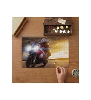 Yarış - Yarış Motoru Tasarımı 240 parça Ahşap Puzzle Ahşap Kutuda MP07837