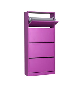 Adore Mobilya Flat Duo 4 Katlı Geniş Ayakkabılık-Mor 73x157x26 cm (GxYxD)
