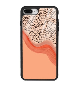 iPhone 8 Plus Nude Benekli Tasarımlı Glossy Telefon Kılıfı