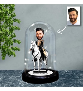 KİŞİYE ÖZEL IŞIKLI KARİKATÜR FANUS BİBLO FN87