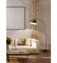 RİOLİGHT RETRO,RUSTİK,VİNTAGE 1XE27 SİYAH MAFSALLI HAREKETLİ BAŞLIK LAMBADER KÖŞE LAMBASI ÇAP:30CM