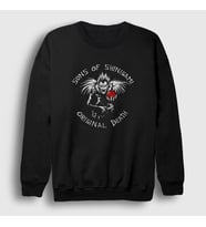 Presmono Unisex Siyah Sons Anime Death Note Sweatshirt 130369tt