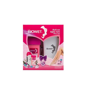 Bioxet Biowet Ağda Isıtıcı Seti (Ağda Makinesi, Roll - On, Ağda Bezi 2 M, Sir Ağda Temizleme Mendili)