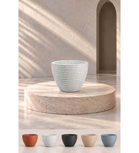 BOSTANN DEKORATİF SAKSI - LILYUM 320 - 13 LİTRE (Beyaz)