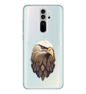 Xiaomi Redmi Note 8 PRO Uyumlu Kartal Tasarımlı Şeffaf Telefon Kılıfı