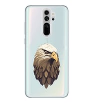 Xiaomi Redmi Note 8 PRO Uyumlu Kartal Tasarımlı Şeffaf Telefon Kılıfı