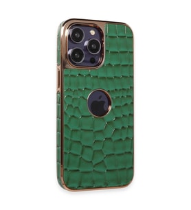iPhone 14 Pro Kılıf Snake Kapak - Koyu Yeşil