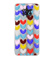 PrintiFy Poco X3 ile Uyumlu Water Color 1  Kamera Korumalı Şeffaf  Kılıf