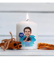 Kişiye Özel Yüzme Hocası Erkek Karikatürlü Mum