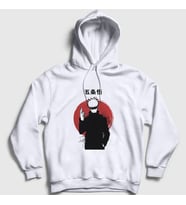 Presmono Unisex Beyaz Satoru Anime Jujutsu Kaisen Kapüşonlu Sweatshirt 130660tt