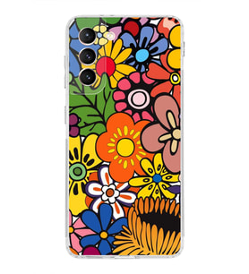 PrintiFy Samsung Galaxy S21 ile Uyumlu Retro Color 2  Kamera Korumalı Şeffaf  Kılıf