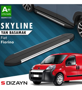 S-Dizayn Fiat Fiorino Skyline Krom Yan Basamak 173 Cm 2008 Üzeri A+ Kalite