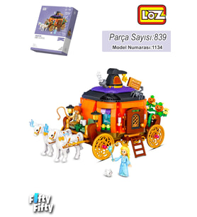 LOZ Creative Serisi Kabak Arabası 839 Parça Oyuncak Yapım Seti FFLZ-1134 (Standart)