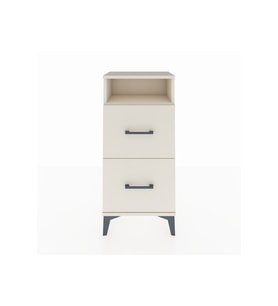Arges Komodin Tek Raflı 2 Çekmeceli 44x30x96 Aytaşı-Aytaşı