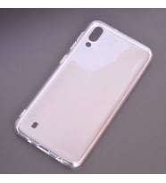 Samsung Galaxy M10 Uyumlu Kılıf Zore Süper Silikon Kapak (Renksiz)