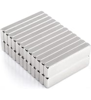 Magneteksan Neodyum Dikdörtgen Süper Güçlü Mıknatıs 40x10x5 mm (4'lü Set)