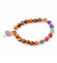 Kaplan Gözü Taşı Çakra Bileklik - 8 mm