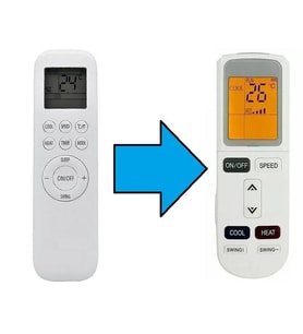 aux ile uyumlu Model YKR-T031E Klima Kumandası