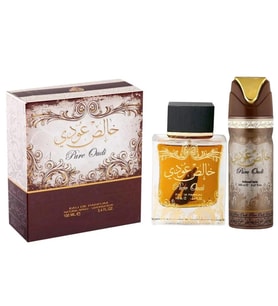 Lattafa Pure Oudi EDP 100 ml + Deodorant 100 ml Unisex Parfüm Seti