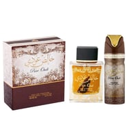Lattafa Pure Oudi EDP 100 ml + Deodorant 100 ml Unisex Parfüm Seti