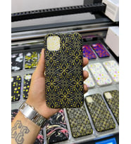 iPhone 8 Özel Varak Çizim Lansman Telefon Kılıfı (Standart)