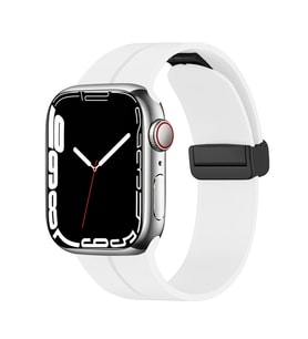 Apple Watch 42mm Uyumlu Kordon Silikon Metal Mıknatıslı Toka Zore KRD-84 Kayış