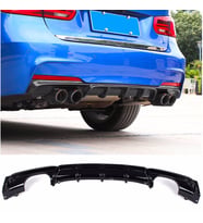 Bmw F30 Difüzör M Performans Parlak Siyah Boyalı Çift Çıkışlı