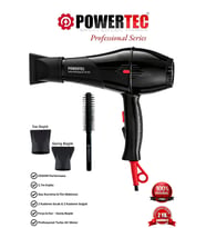 Powertec TR-701 Profesyonel Fön Makinesi + Profesyonel Berber Fön Fırçası