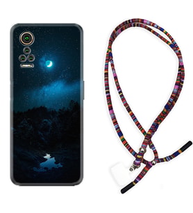General Mobile GM 21 Pro GM 22 Pro Plus Kılıf Boyun Asklı Rasta Silikon Gece 1633