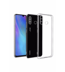 Huawei P20 Lite Şeffaf Tıpalı Kamera Korumalı Silikon Kılıf
