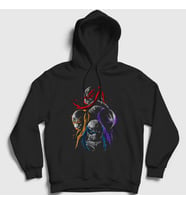 Presmono Unisex Siyah Poster V2 Teenage Mutant Ninja Turtles Kapüşonlu Sweatshirt 326257tt