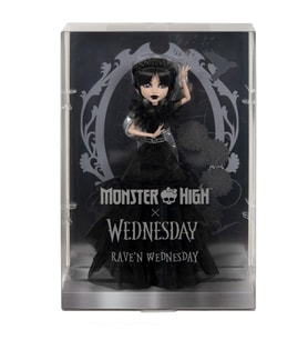 Nessiworld  HXJ03 Monster High Wednesday Balo Elbiseli Bebek