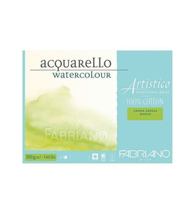 Fabriano Artistico Traditional White Suluboya Blok 300 gr. 26x36 cm. 20 yp. Kaba Grenli Rough 