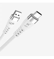 K654 Premium 120W Örgülü Metal Başlı Tip-C Şarj Kablosu