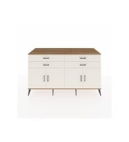 Kronos Konsol 2 Raflı 4 Çekmeceli 8 Kapaklı 176x59x99 Çam-Aytaşı