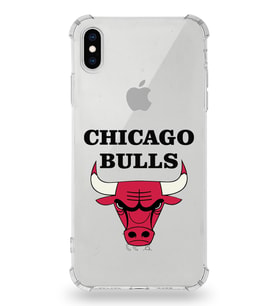 Apple iPhone XS Uyumlu Darbe Emici Antişok  Kapak Chicago Bulls Tasarımlı Şeffaf Silikon Kılıf