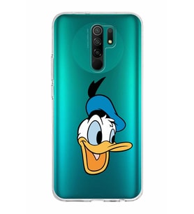 Xiaomi Redmi 9 Uyumlu Kapak Donald Duck Tasarımlı Şeffaf Silikon Kılıf