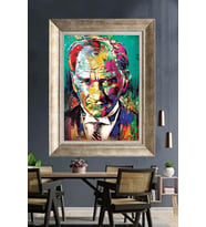 Gümüş Çerçeveli Atatürk Tablo za177