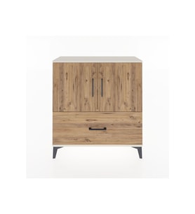 Arges Şifonyer 2 Raflı Tek Çekmeceli 2 Kapaklı 88x30x96 Aytaşı-Çam
