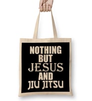 Nothing But Jesus And Jiu Jitsu BJJ Jiu Jitsu Bez Çanta Uzun Saplı