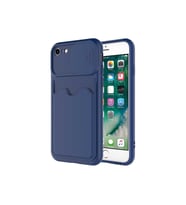 Apple iPhone SE 2020 Uyumlu Kılıf Zore Kartix Kapak (Lacivert)