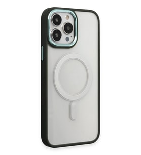 Pilelistore   iPhone 15 Pro Kılıf Room Magneticsafe Silikon - Köknar Yeşili
