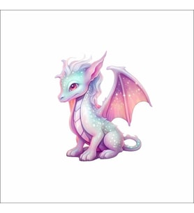 Sevimli Ejder Sticker 11 Duvar Sticker 30x25 CM