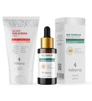 Hillora Güneş Kremi 50 SPF + Hillora Mix Complex Yüz Bakım Serumu Set