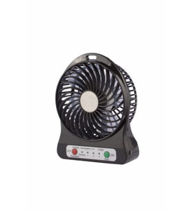 Pazariz 3 Kademeli Şarjlı Masa Üstü Usb Mini Taşınabilir Vantilatör Fan Beyaz (Siyah)